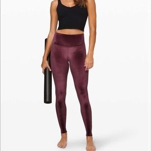 NWOT Lululemon Lounge Velvet Wunder Leggings